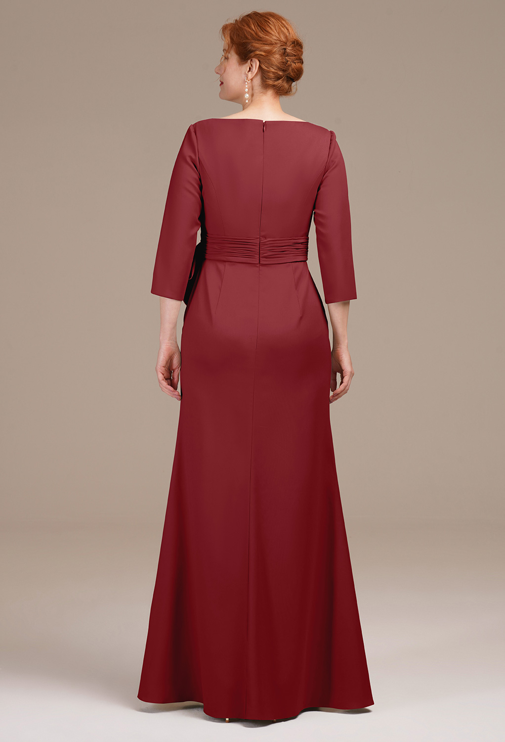AW Jeanette Burgundy  Mother of the Bride Dresses