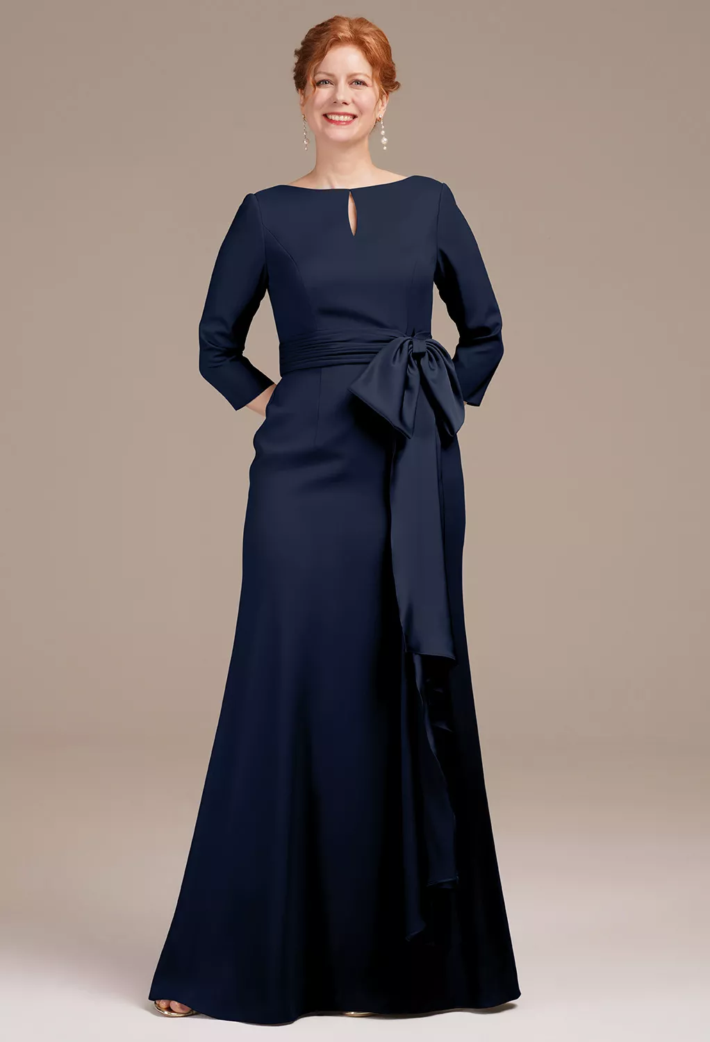 AW Jeanette Dark Navy  Mother of the Bride Dresses