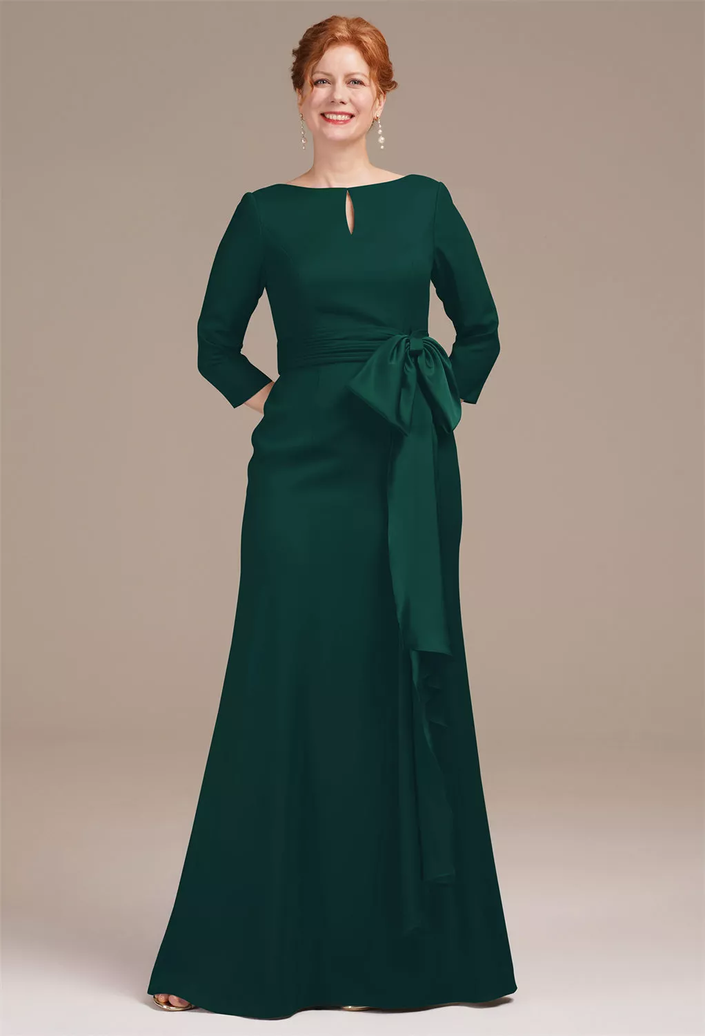 AW Jeanette Hunter Green  Mother of the Bride Dresses