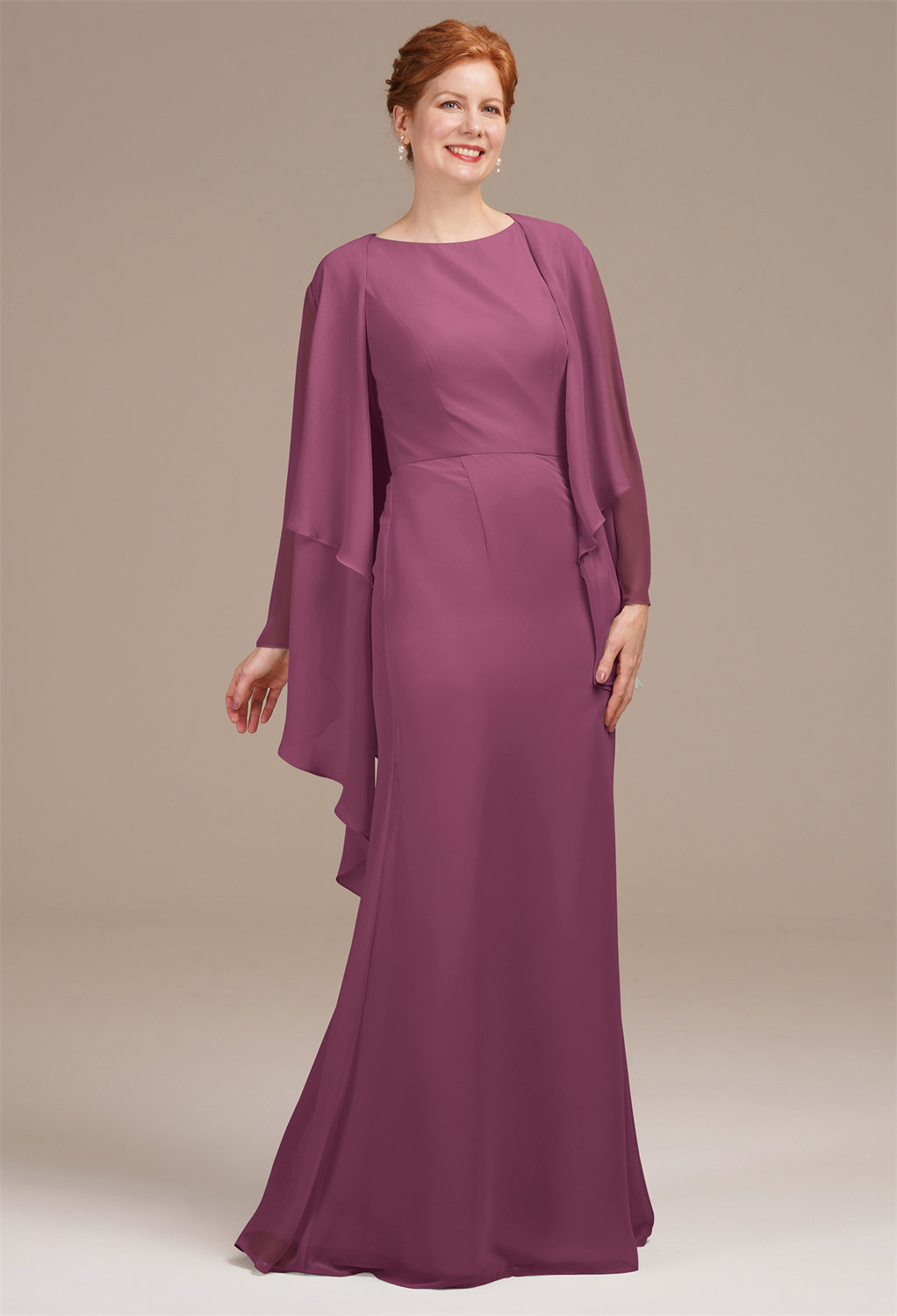 AW Urania Chianti  Mother of The Bride Dresses With Wraps