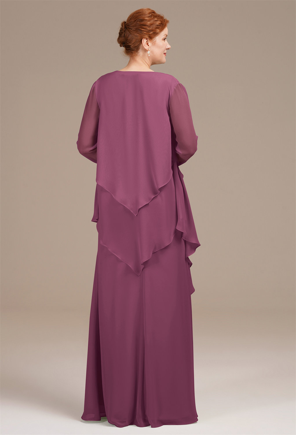 AW Urania Chianti  Mother of The Bride Dresses With Wraps