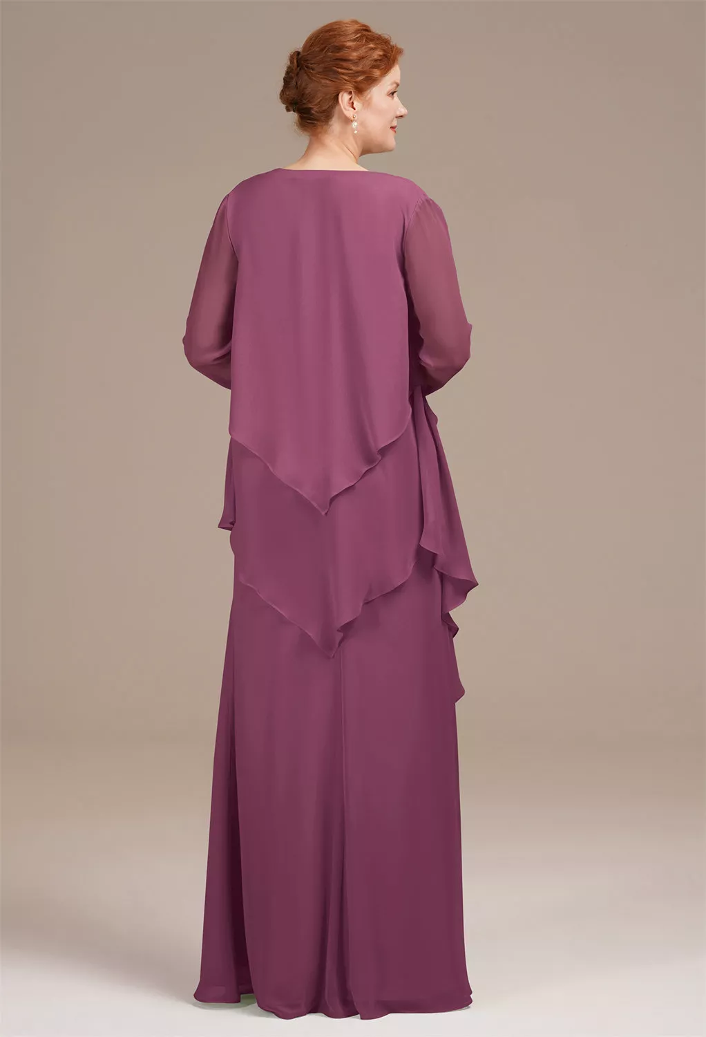 AW Urania Chianti  Mother of The Bride Dresses With Wraps