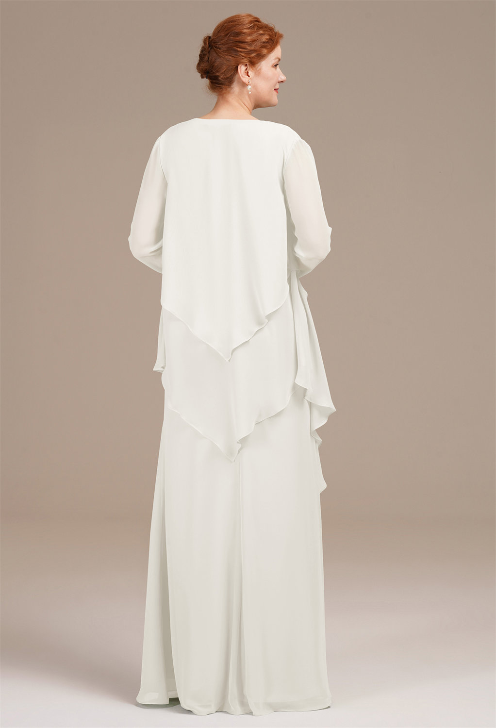 AW Urania Ivory  Mother of The Bride Dresses With Wraps