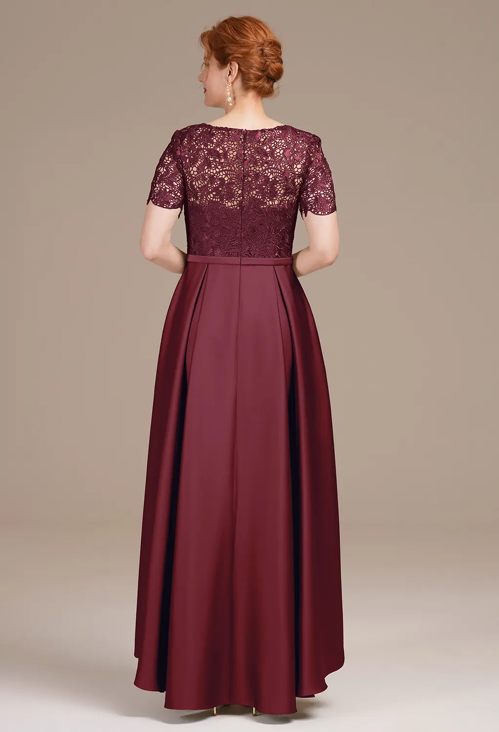 AW Sebastiane Burgundy  Spring Mother of The Bride Dresses