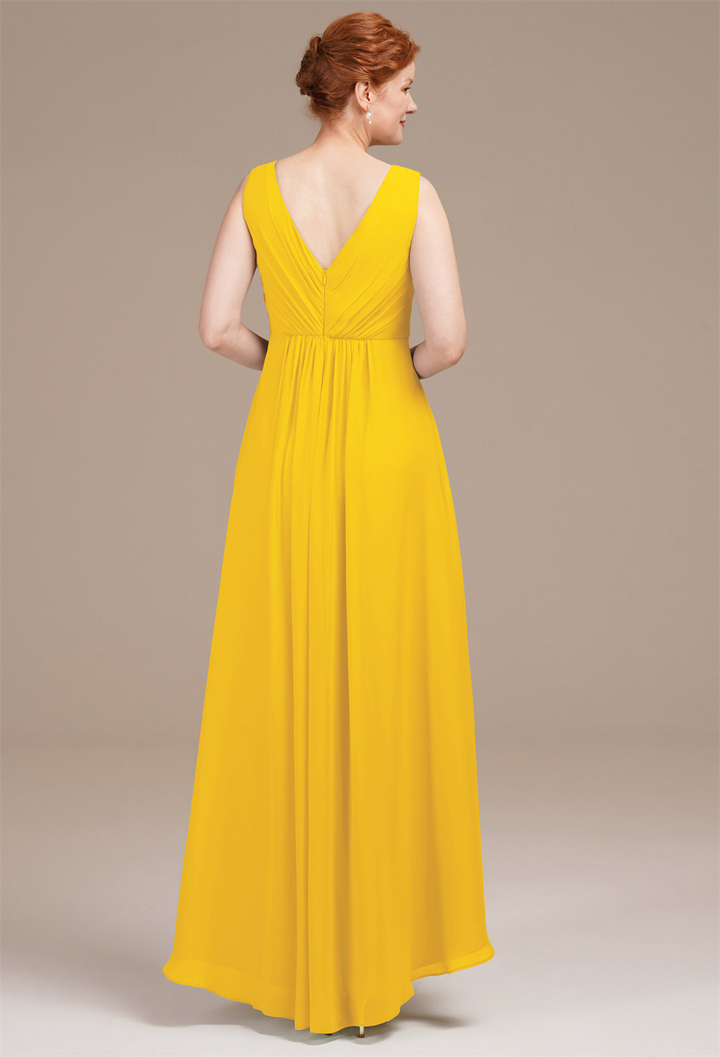 AW Conanima Mustard Yellow  Spring Mother of The Bride Dresses