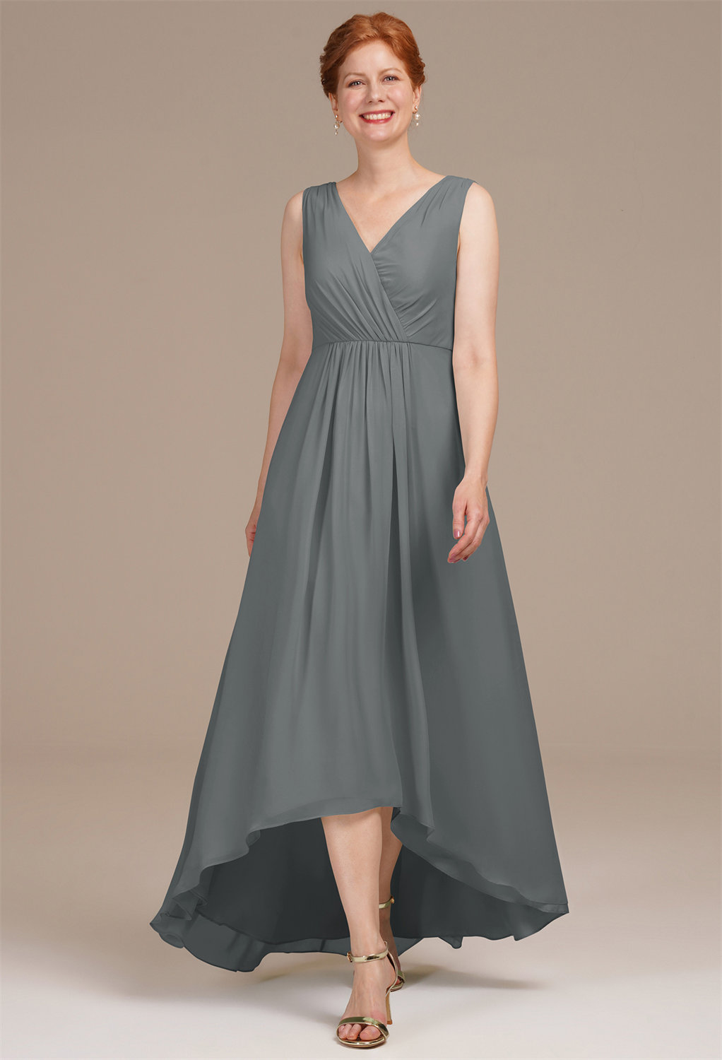 AW Conanima Steel Gray  Spring Mother of The Bride Dresses