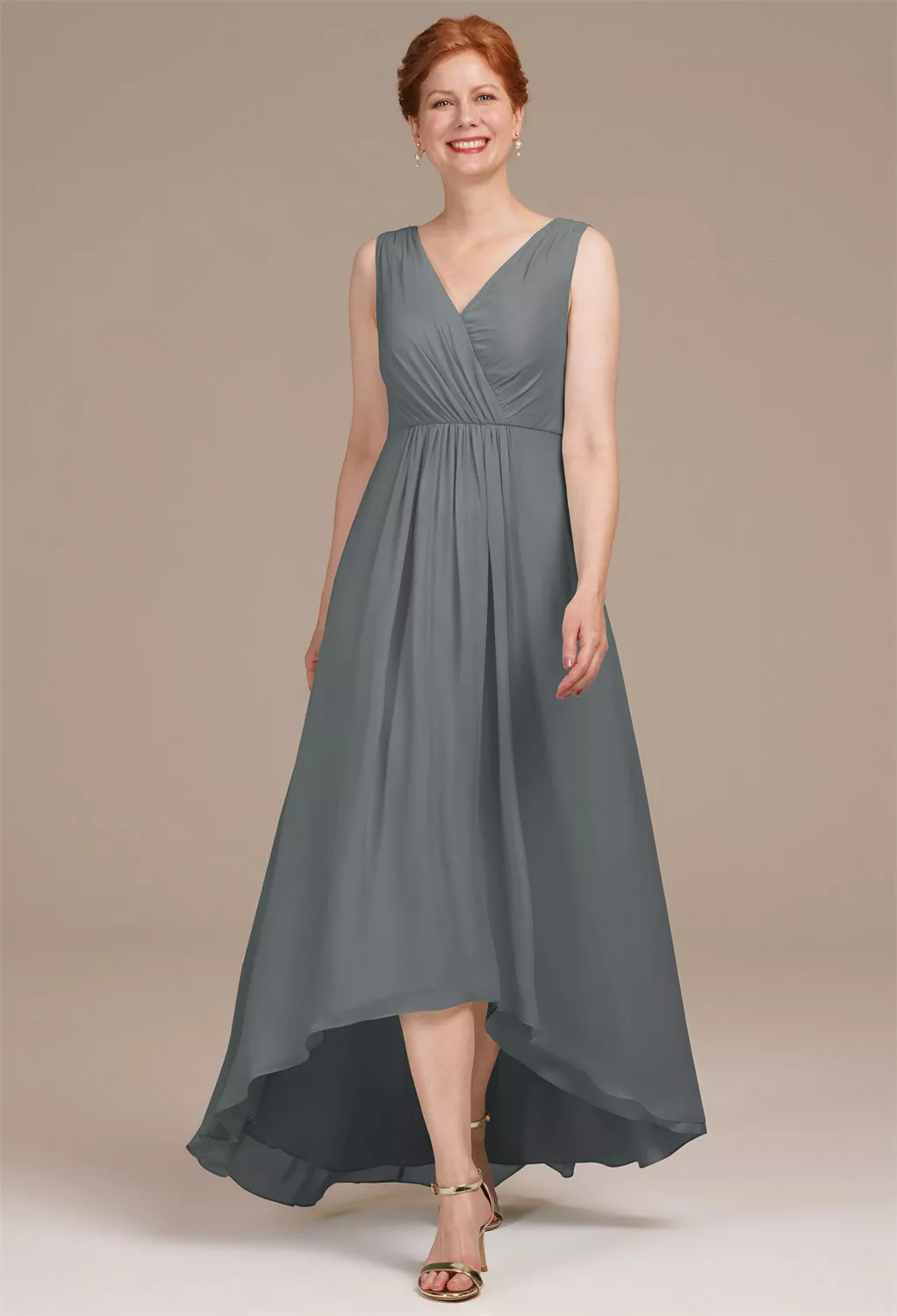 AW Conanima Steel Gray  Spring Mother of The Bride Dresses