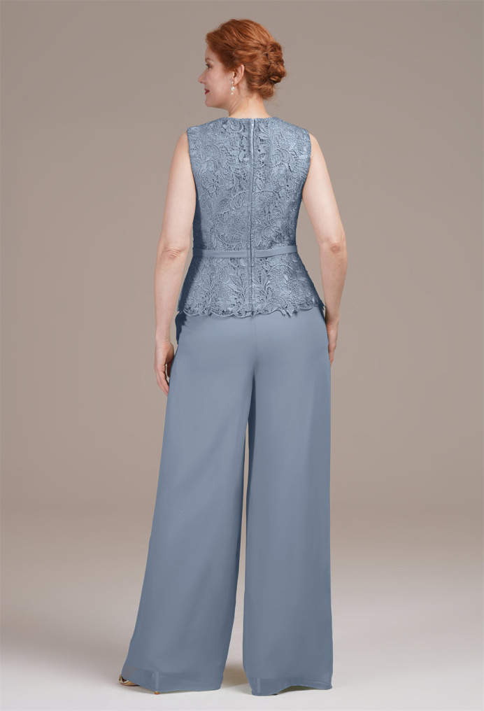 AW Geranium Light Dusty Blue  Pants Mother of the Bride Dresses
