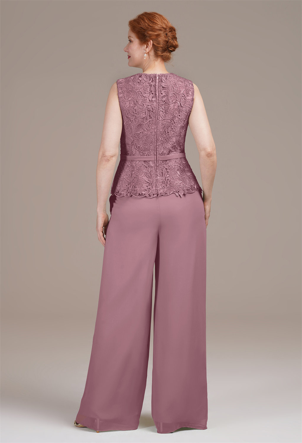 AW Geranium Mauve Mist  Pants Mother of the Bride Dresses