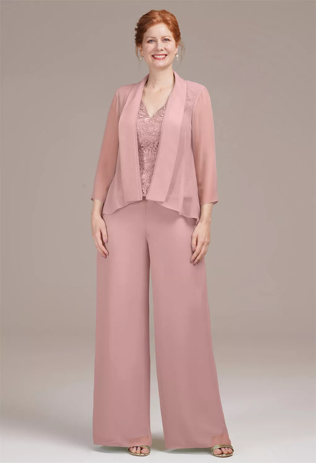 AW Hepzibah Dusty Rose  Mother of the Bride Dresses
