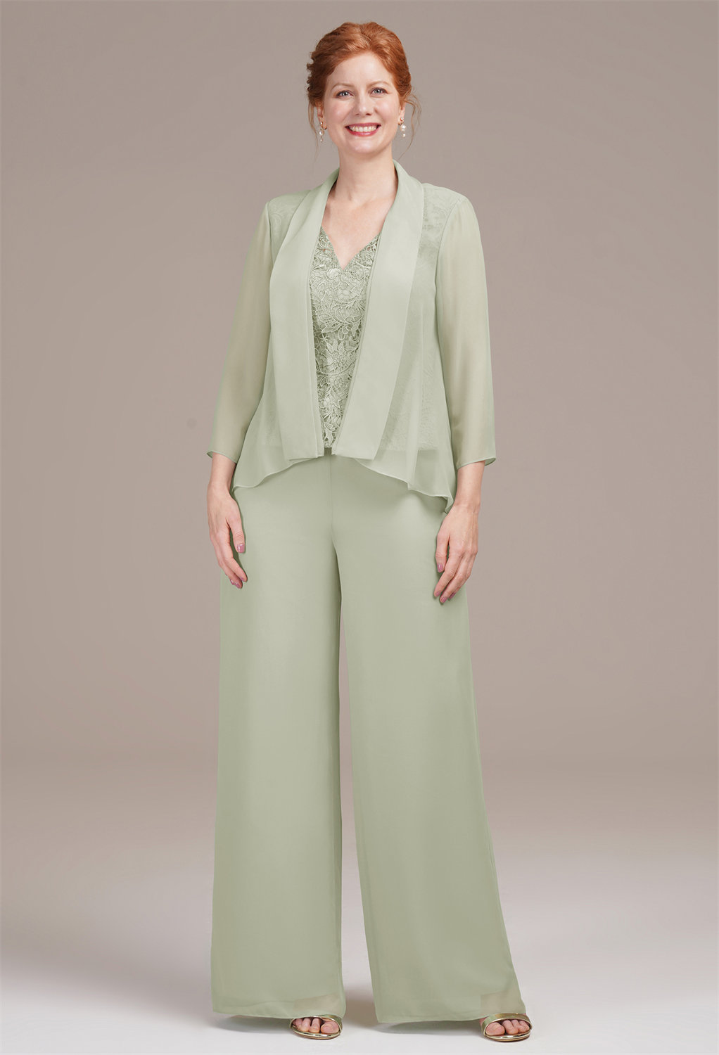 AW Hepzibah Sage Green  Mother of the Bride Dresses