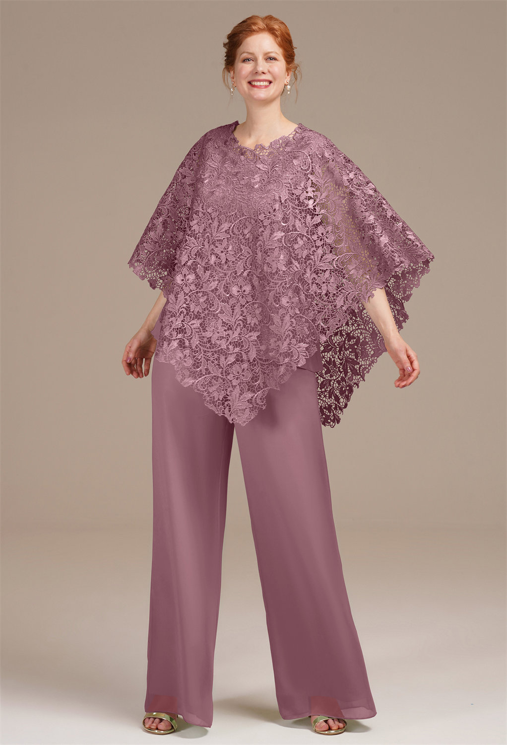 AW Aurora Mauve Mist  Mother of The Bride Dresses With Wraps