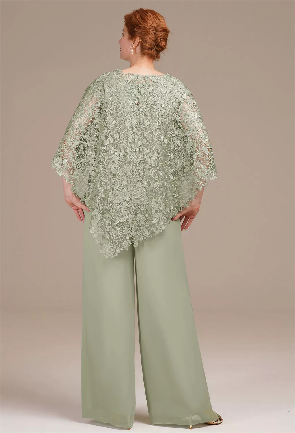 AW Aurora Sage Green  Mother of The Bride Dresses With Wraps