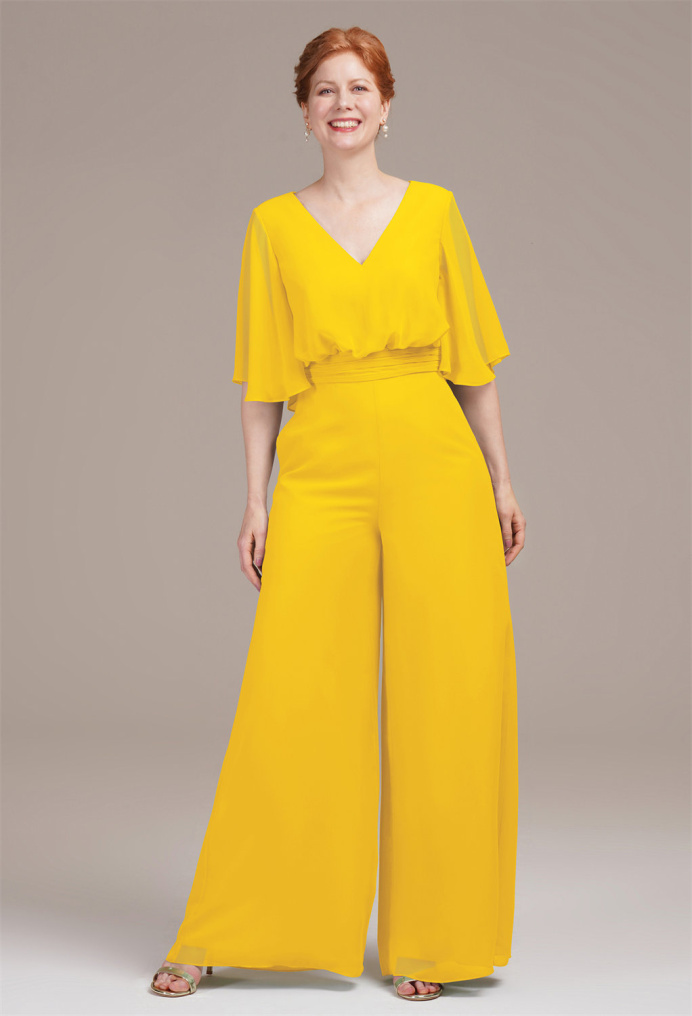 AW Isotherm Mustard Yellow  Mother of the Bride Dresses