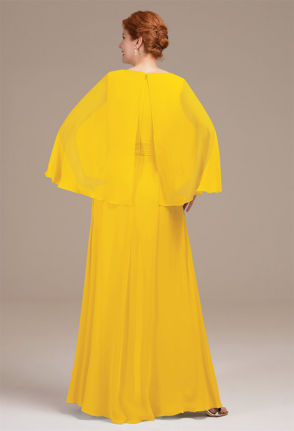 AW Bessie Mustard Yellow  Mother of the Bride Dresses