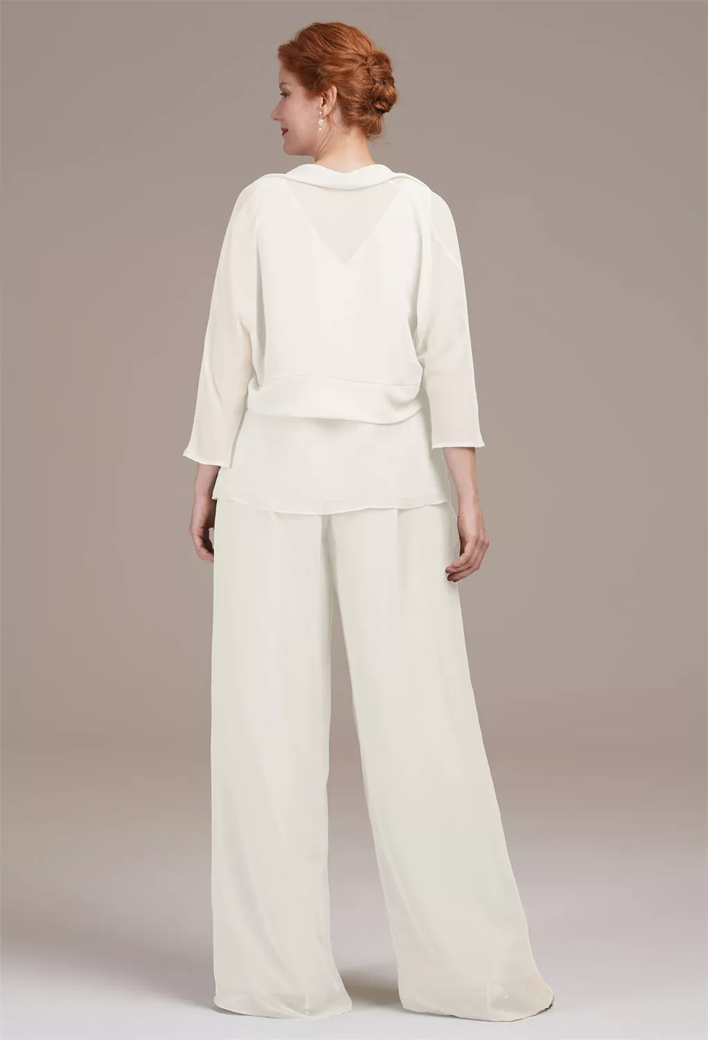 AW Jeremine Ivory  Mother of The Bride Dresses With Wraps