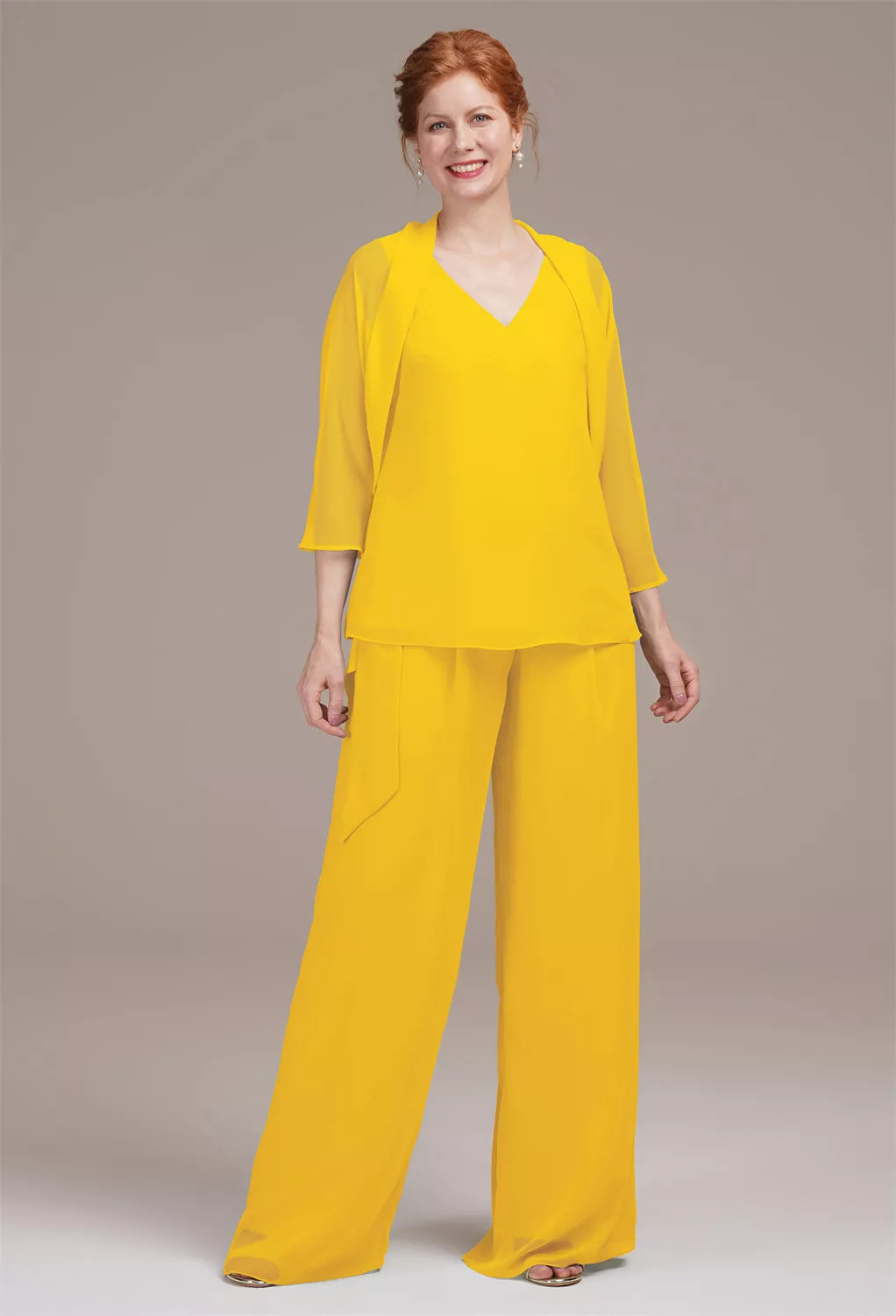 AW Jeremine Mustard Yellow  Mother of the Bride Dresses