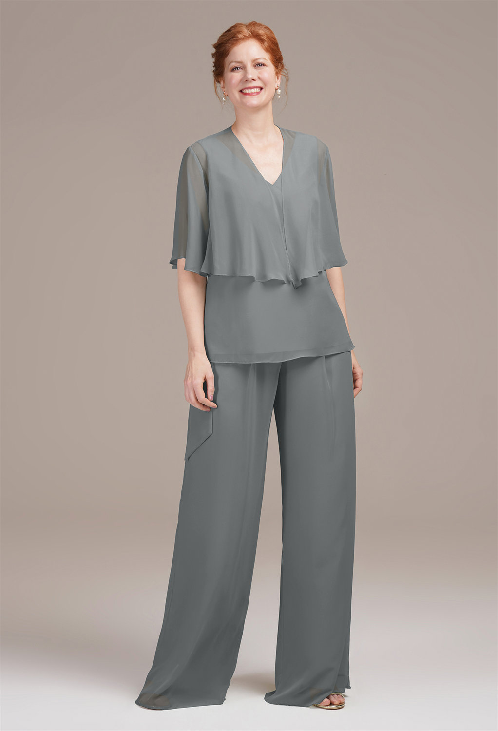 AW Lucilla Steel Gray  Mother of the Bride Dresses