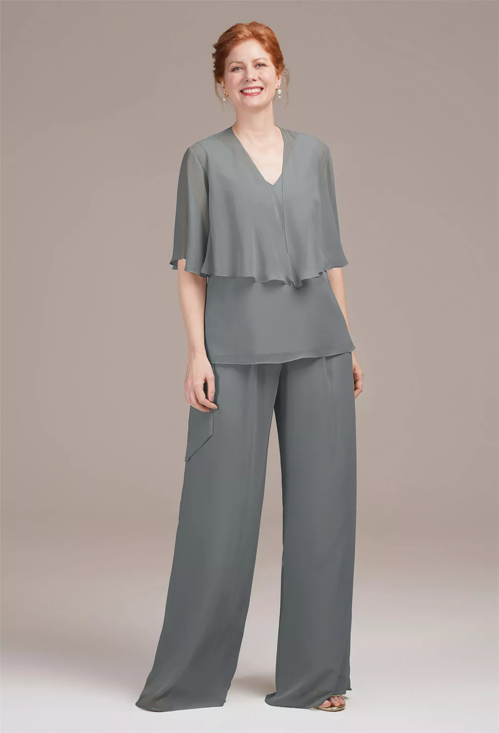 AW Lucilla Steel Gray  Mother of the Bride Dresses