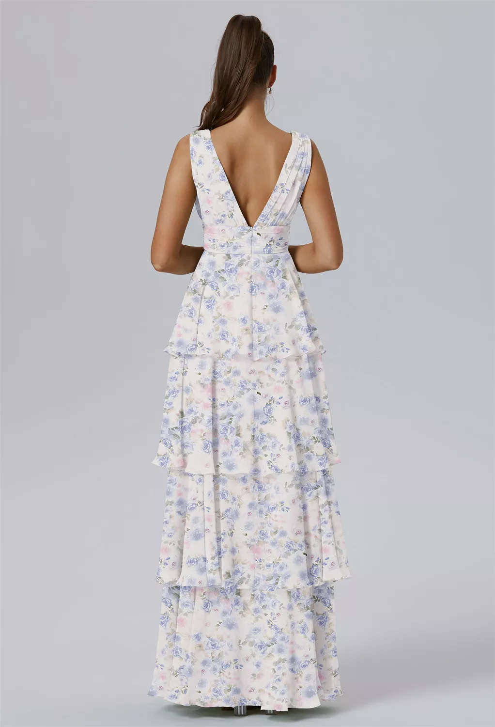 AW Amabel Azure Purple Print  Fall Wedding Guest Dresses