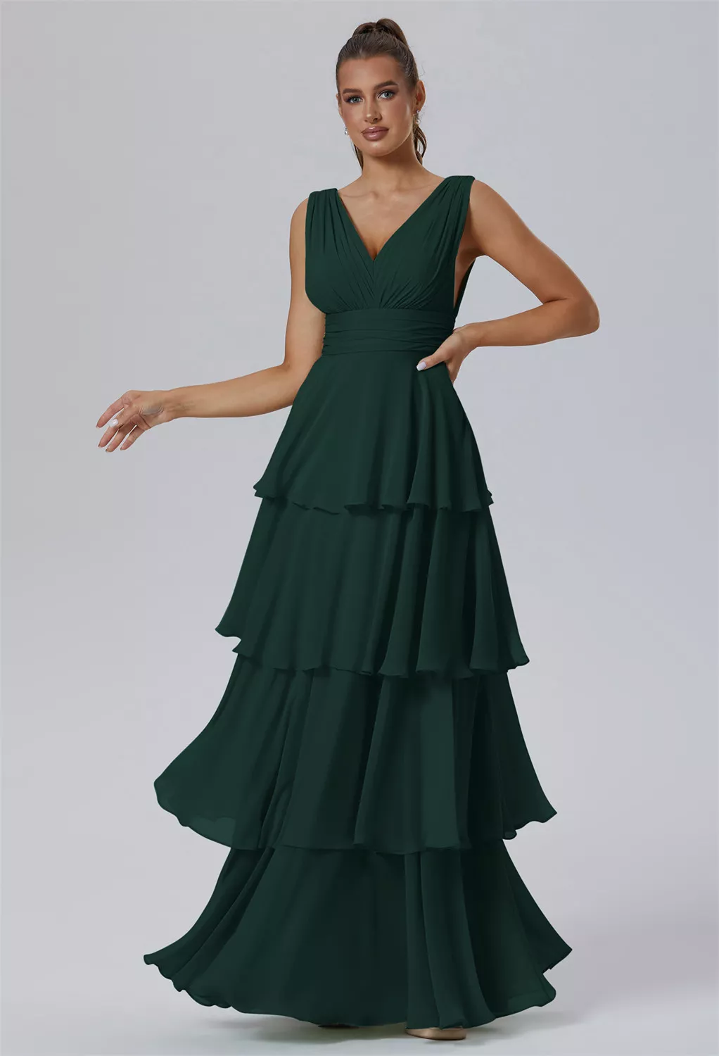 AW Amabel Dark Emerald  Maternity Bridesmaid Dresses