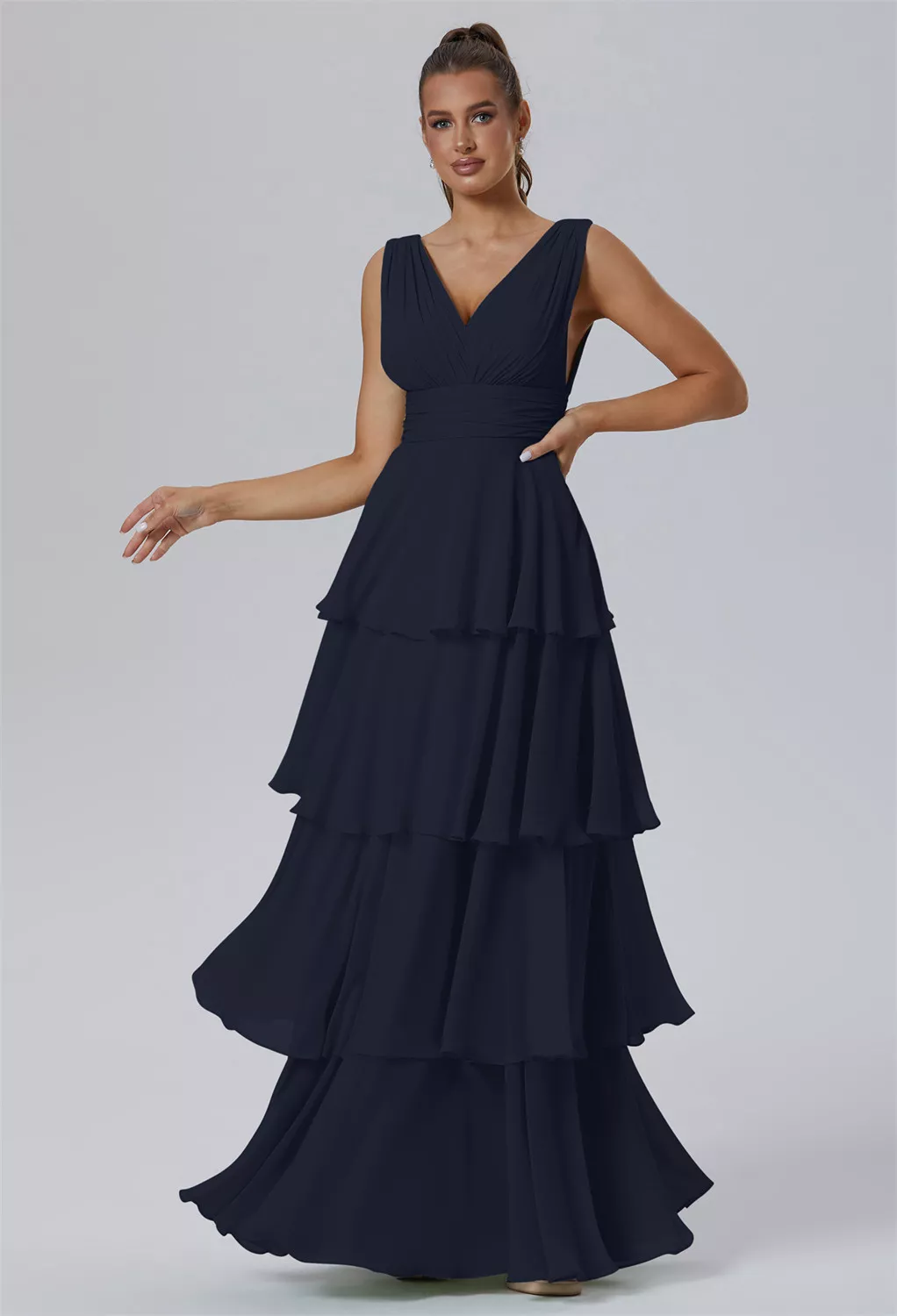 AW Amabel Dark Navy  Cocktail Wedding Guest Dresses