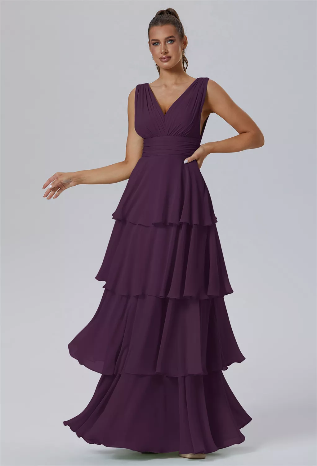 AW Amabel Grape  Fall Wedding Guest Dresses