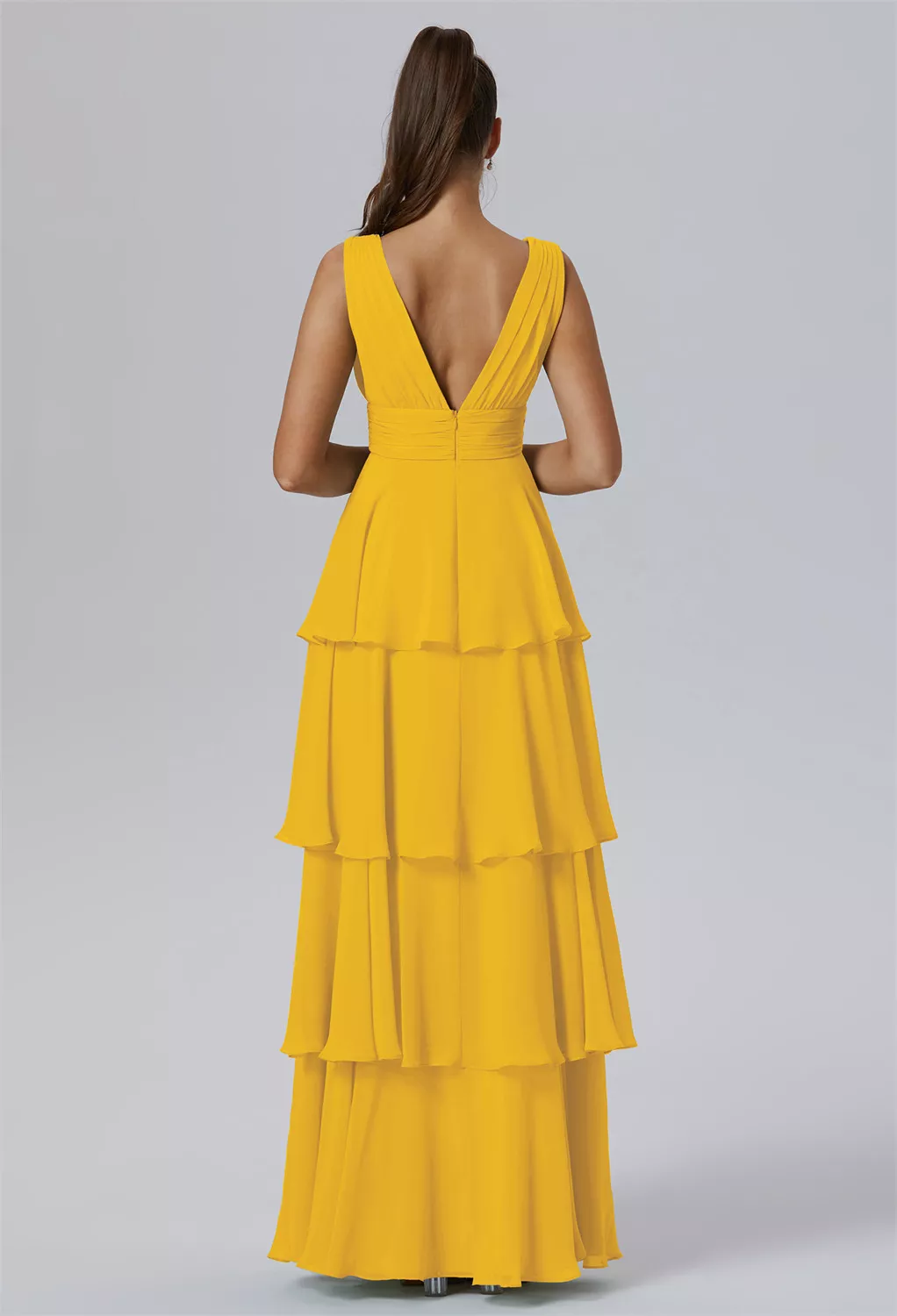 AW Amabel Mustard Yellow  Fall Wedding Guest Dresses