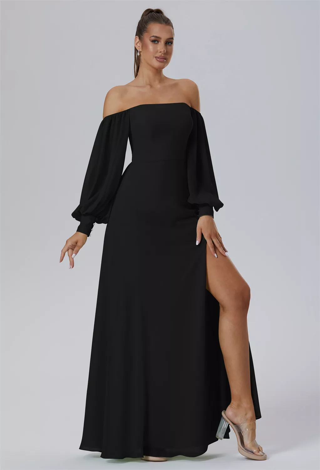 AW Demeter Black  Wedding Guest Dresses