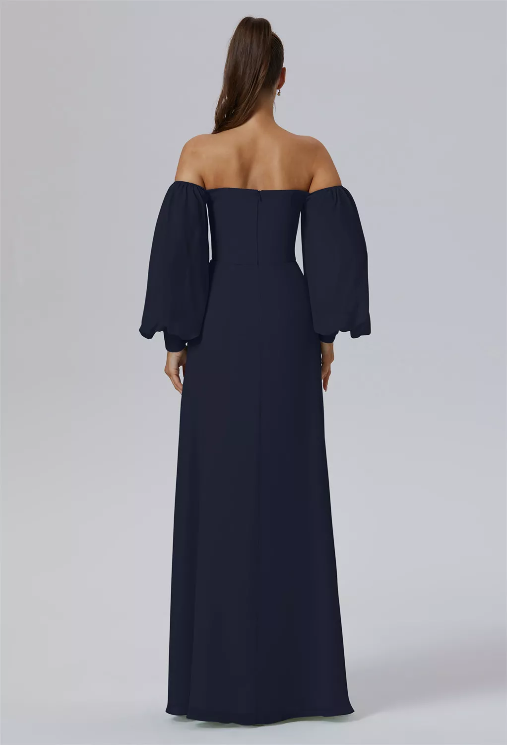 AW Demeter Dark Navy  Long Bridesmaid Dresses