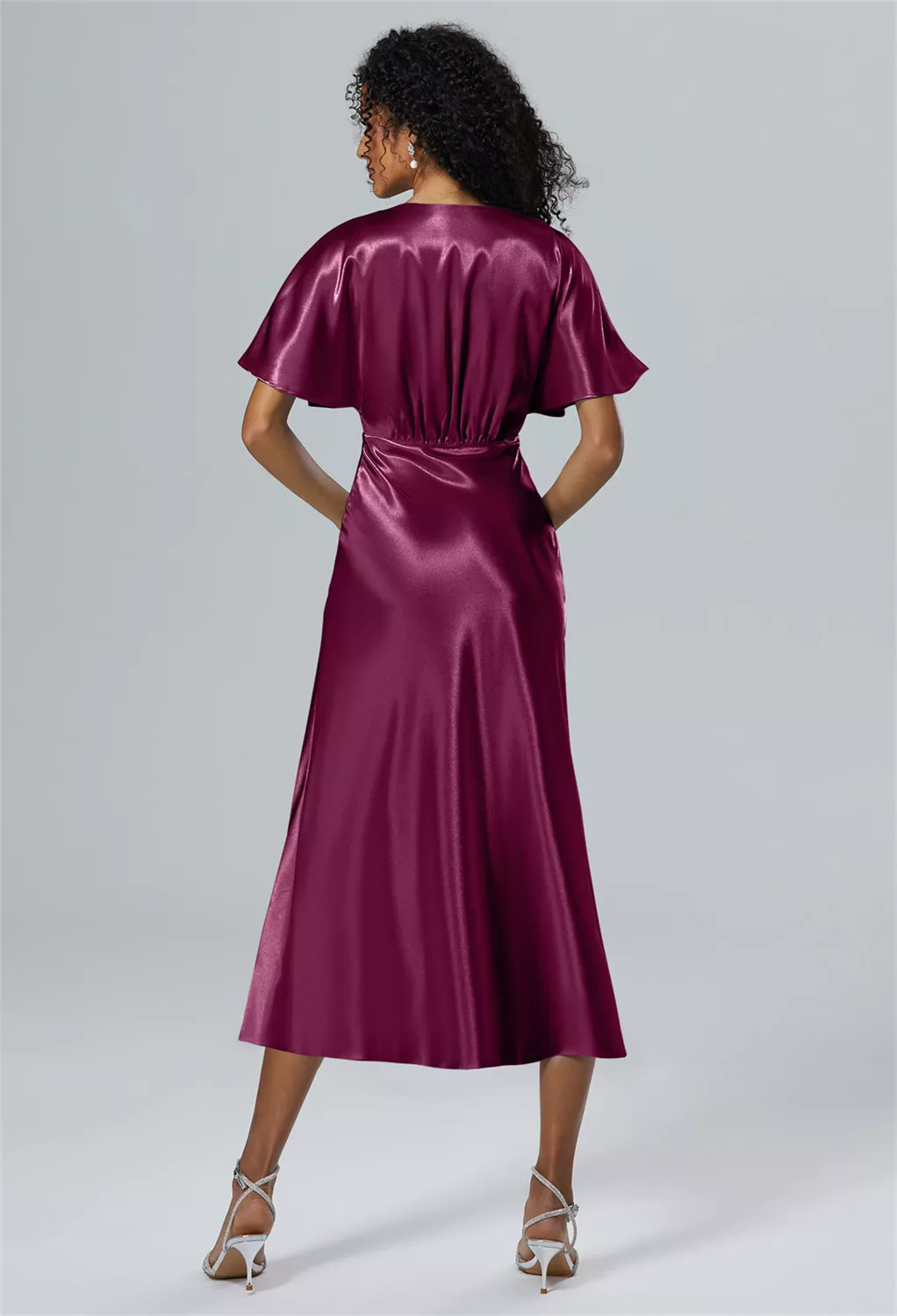 AW Fuu Burgundy  Wedding Guest Dresses