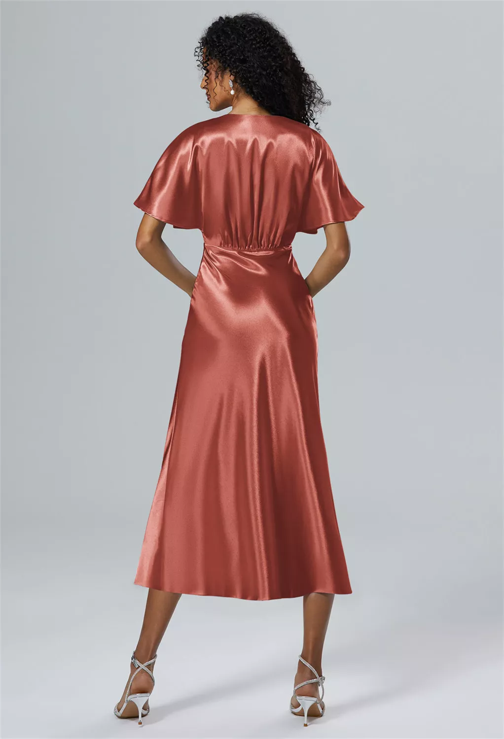 AW Fuu Tangerine  Black Tie Wedding Guest Dresses