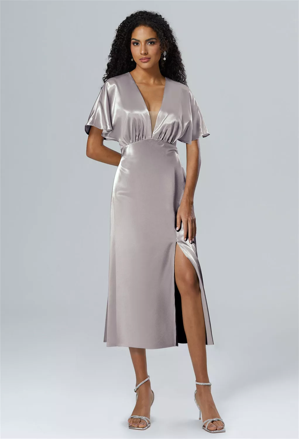 AW Fuu Taupe  Black Tie Wedding Guest Dresses