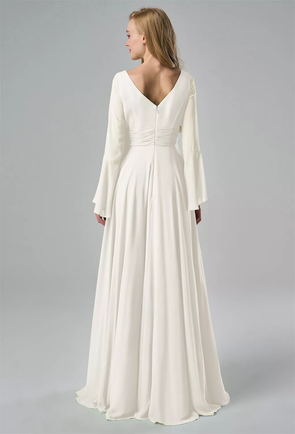 AW Albertine Ivory  Long Bridesmaid Dresses