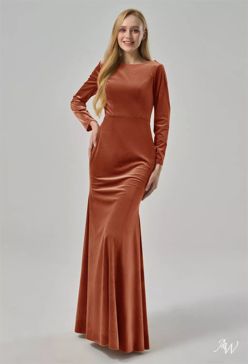 AW Fir Burnt Orange Bridesmaid Dresses | AW.Bridal Canada