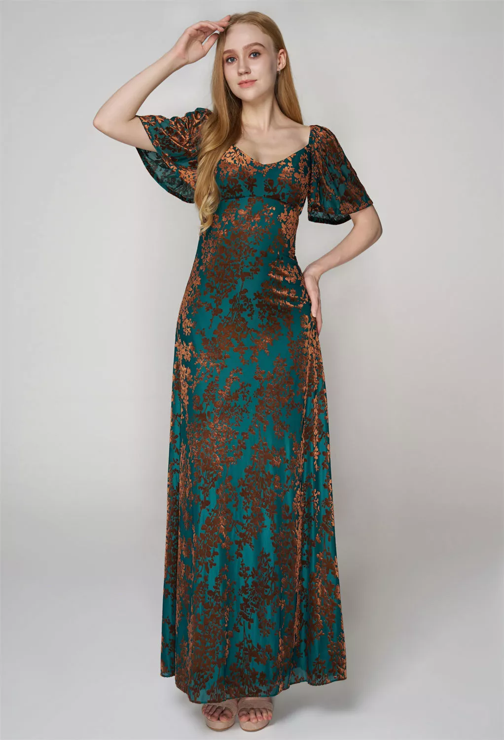 AW Alvera Amber Forest  Fall Wedding Guest Dresses