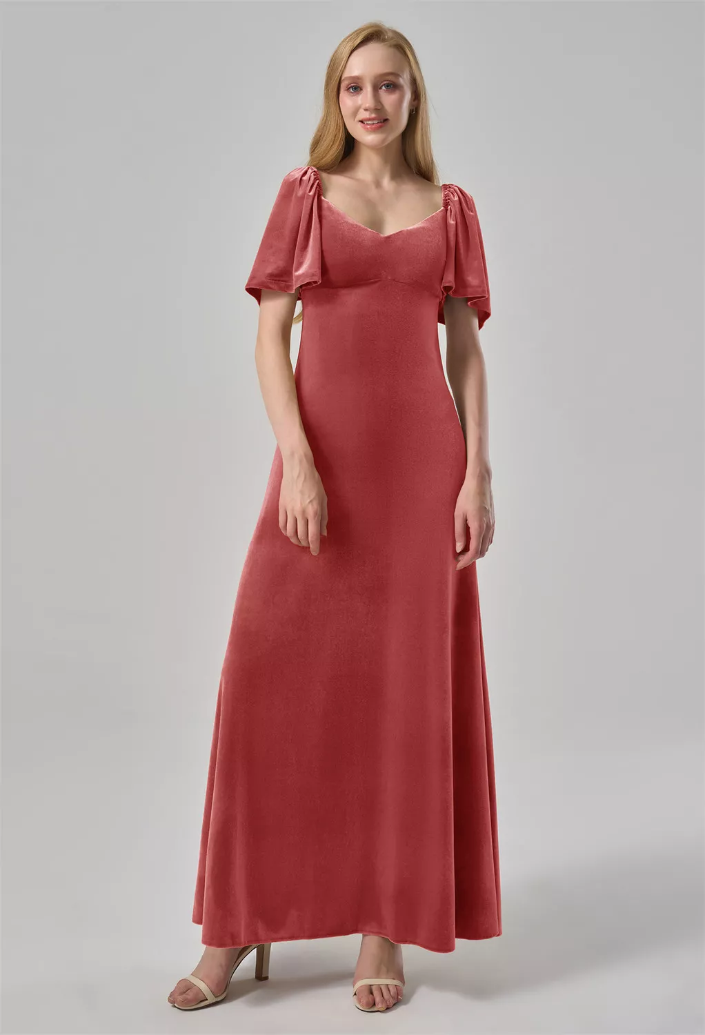 AW Alvera Dusty Rose  Fall Wedding Guest Dresses