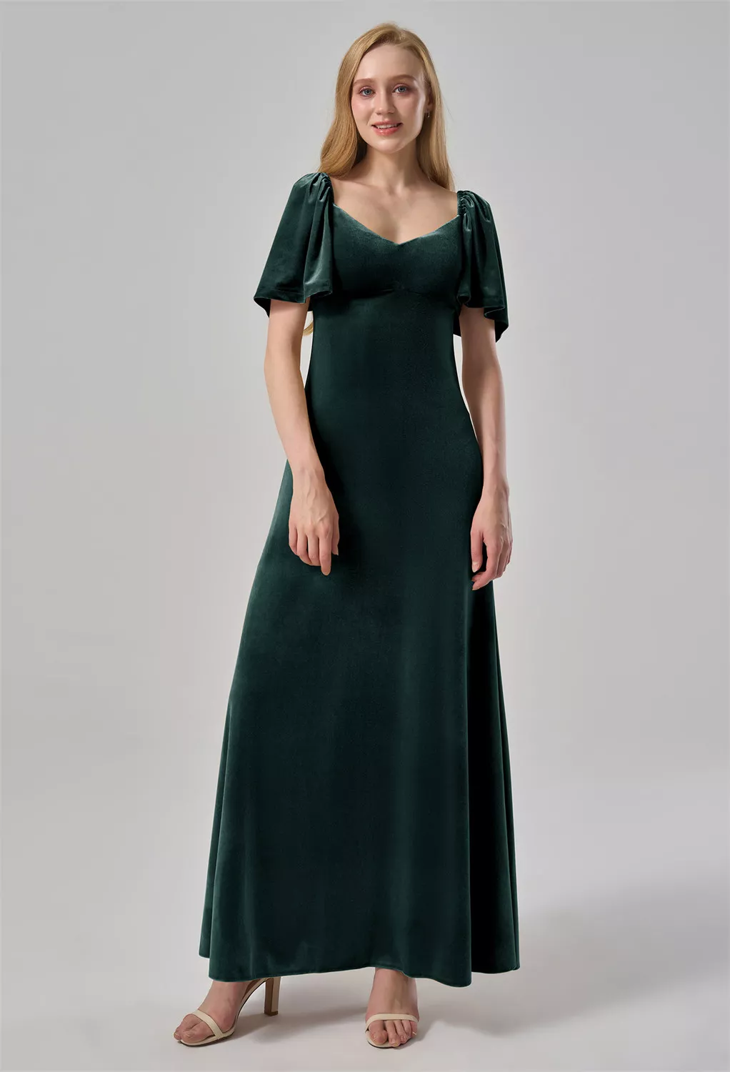 AW Alvera Hunter Green  Fall Wedding Guest Dresses