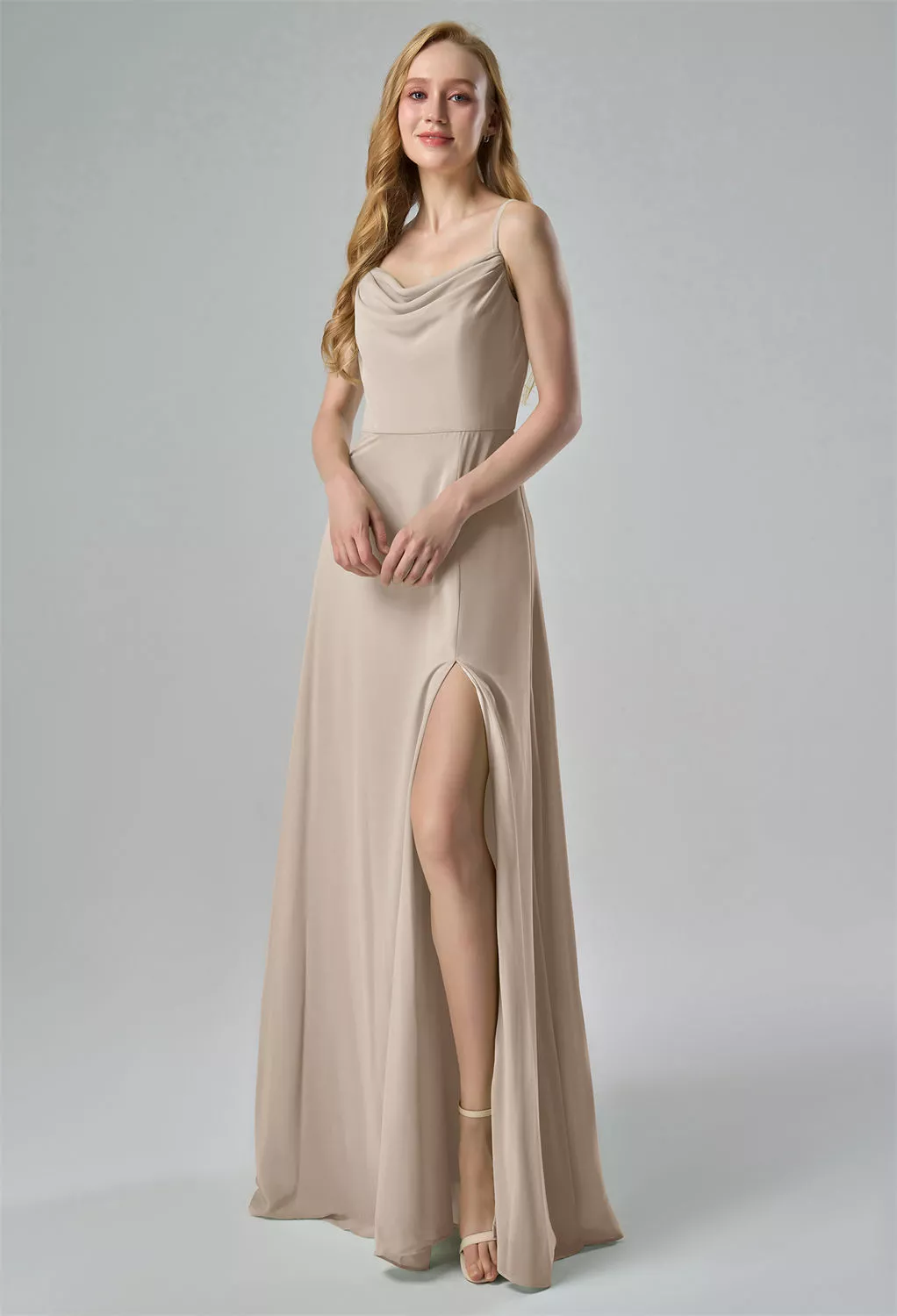 AW Mahnoor Taupe  Bridesmaid Dresses
