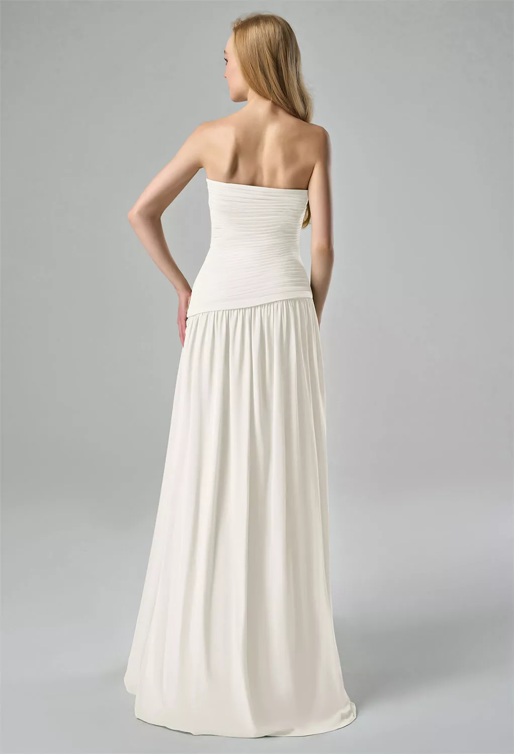 AW Safia Ivory  Long Bridesmaid Dresses