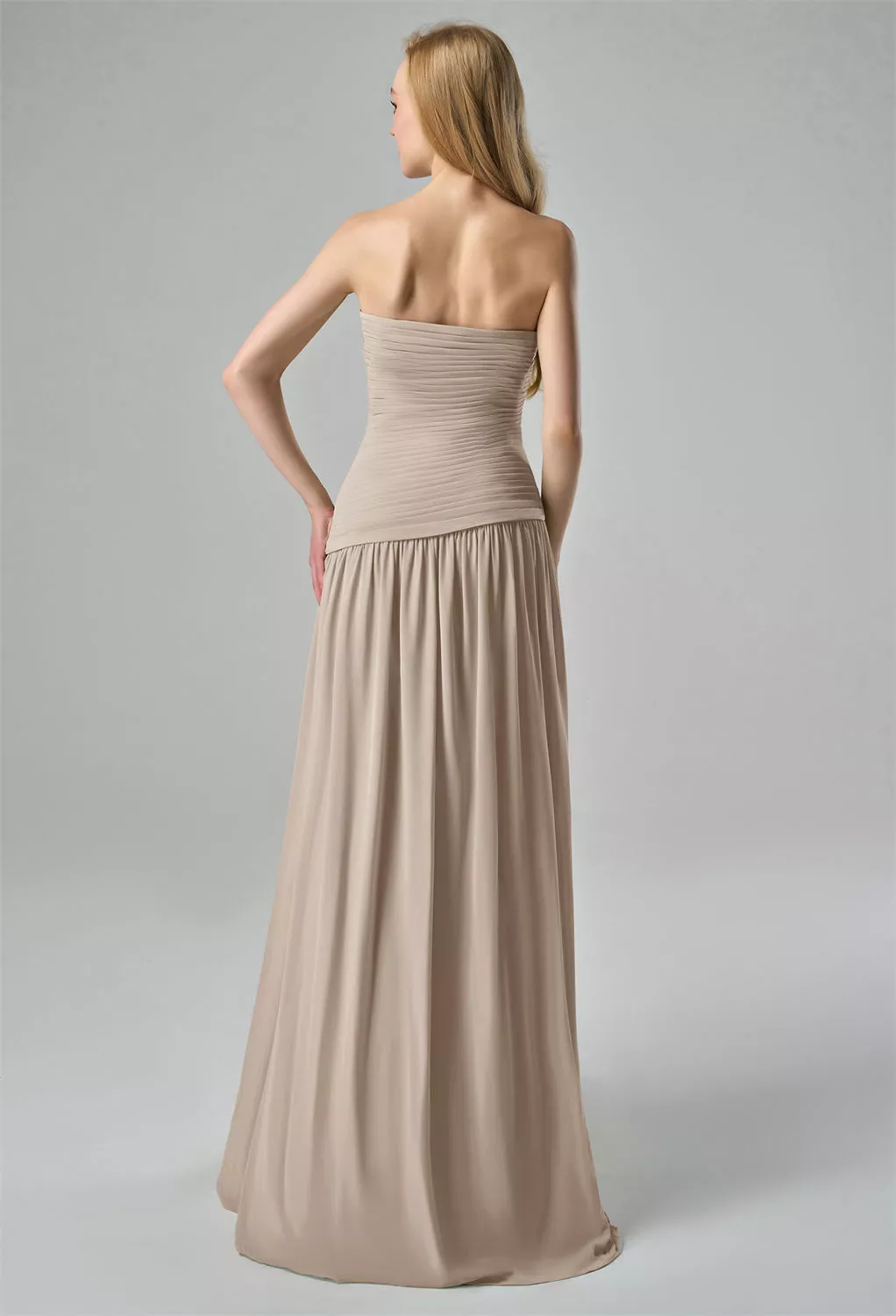 AW Safia Taupe  Bridesmaid Dresses