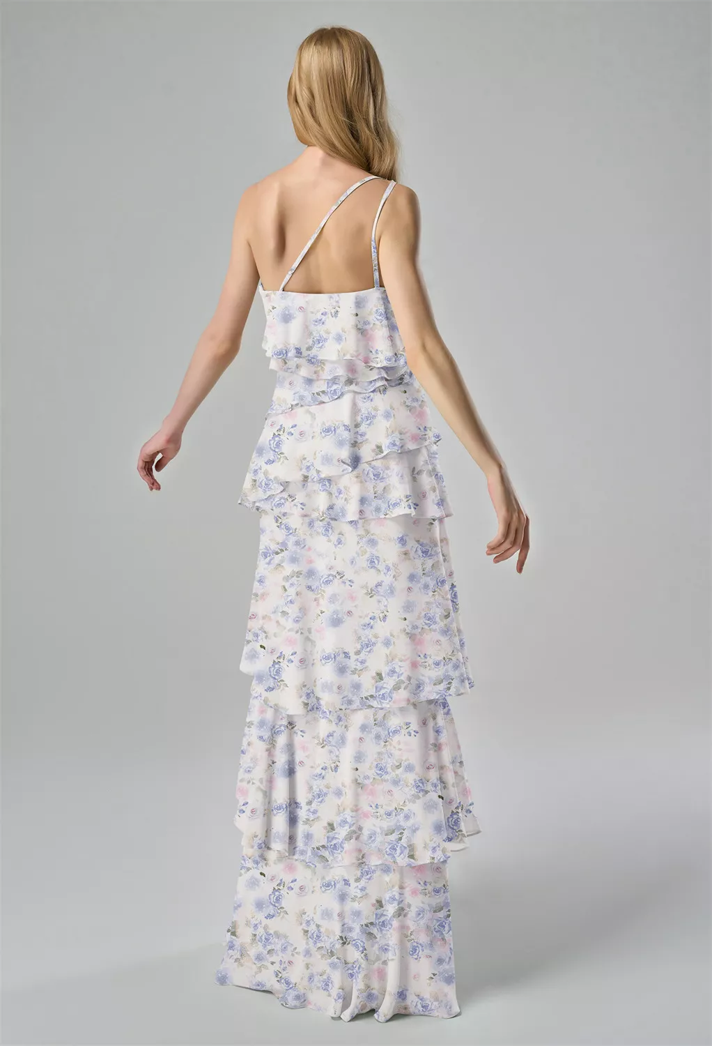 AW Miah Azure Purple Print  Spring Wedding Guest Dresses