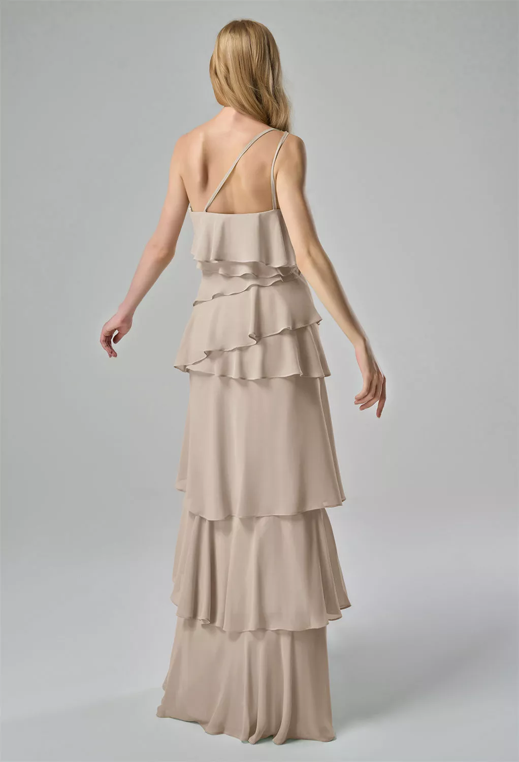 AW Miah Taupe  Cocktail Wedding Guest Dresses