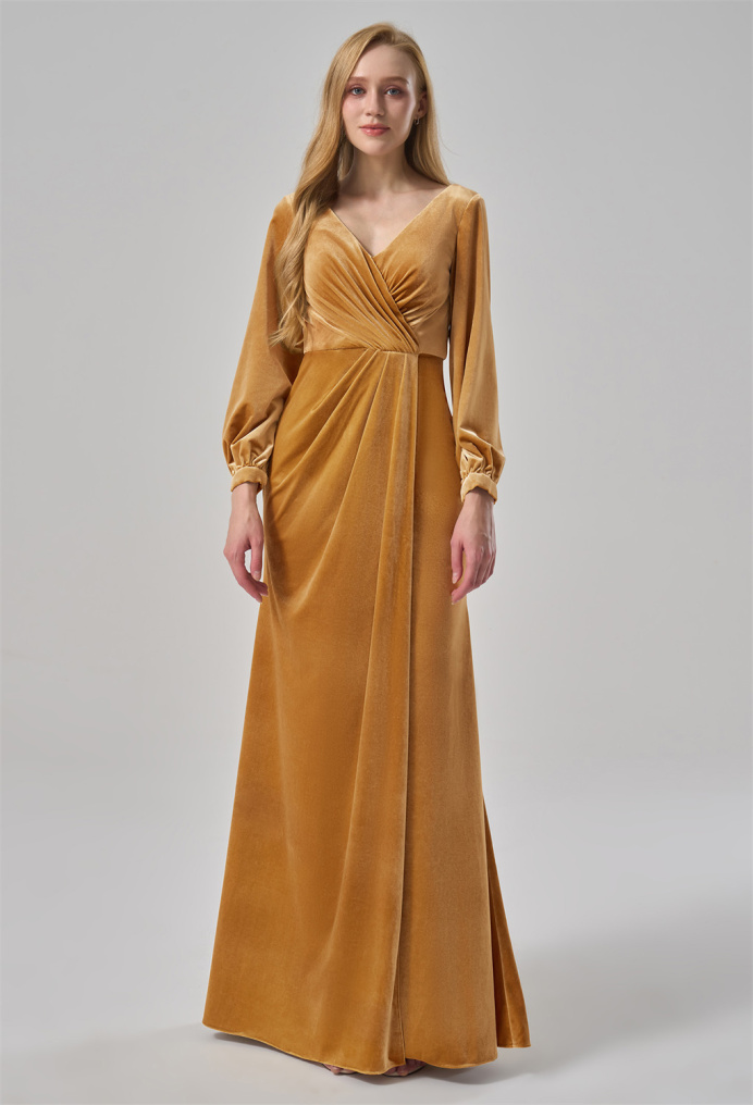 AW Borage Burnished Gold  Bridesmaid Dresses