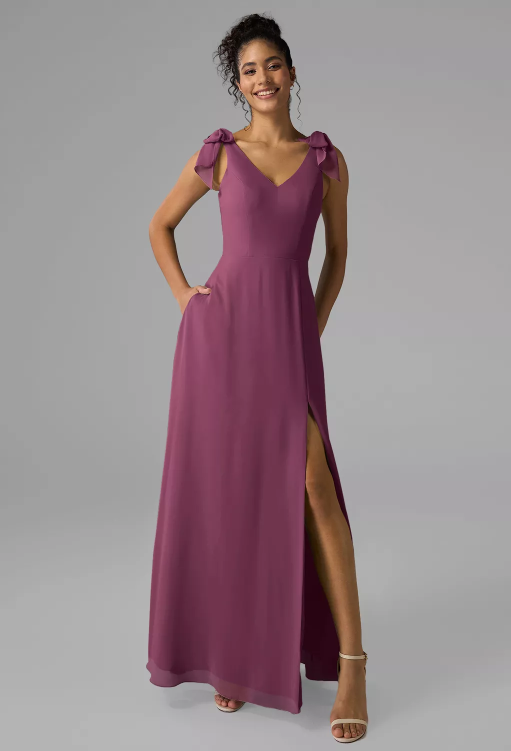 AW Ashleigh Chianti  Fall Wedding Guest Dresses