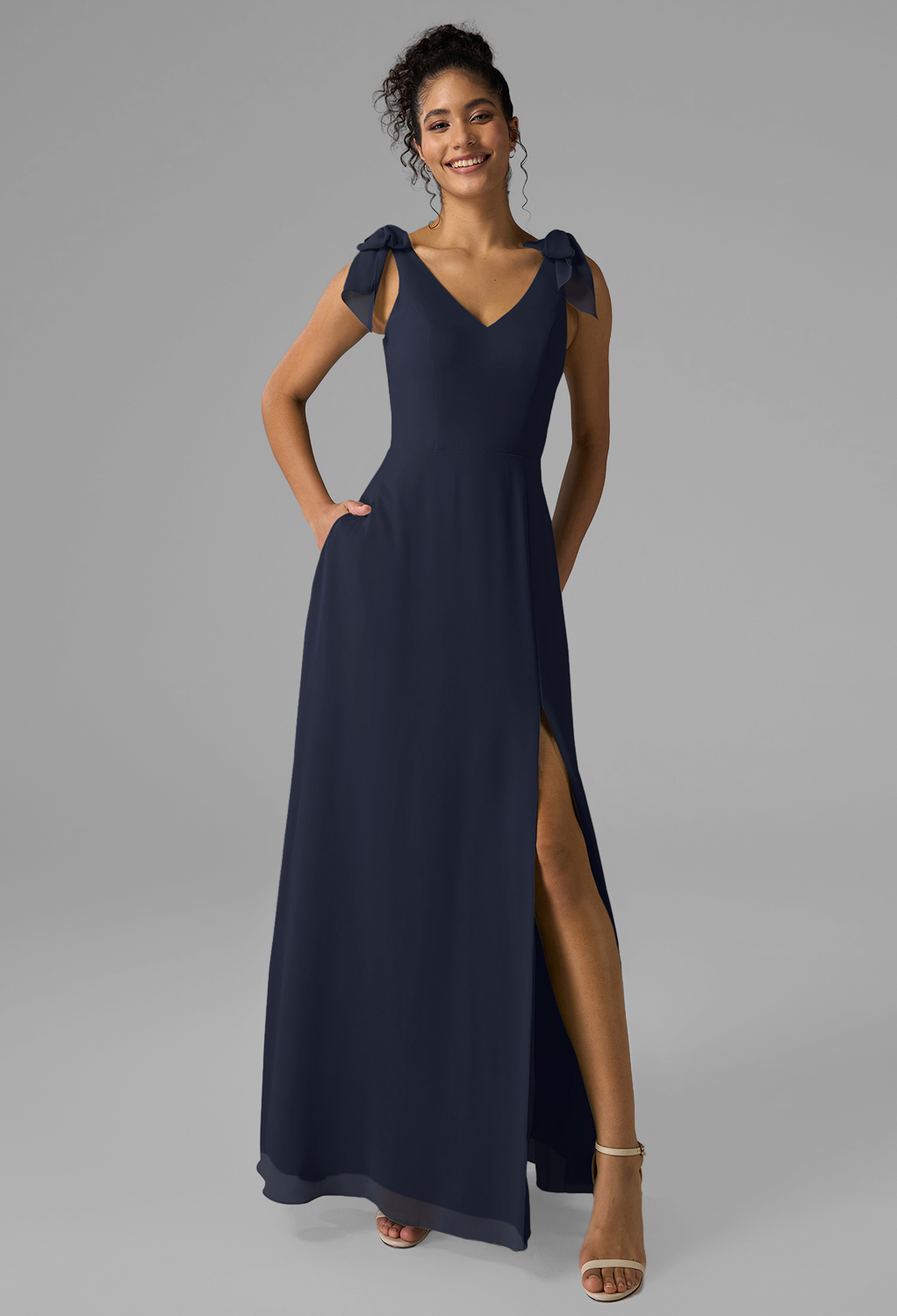 AW Ashleigh Dark Navy  Spring Wedding Guest Dresses