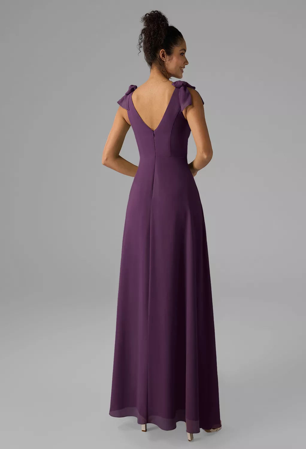 AW Ashleigh Grape  Fall Wedding Guest Dresses