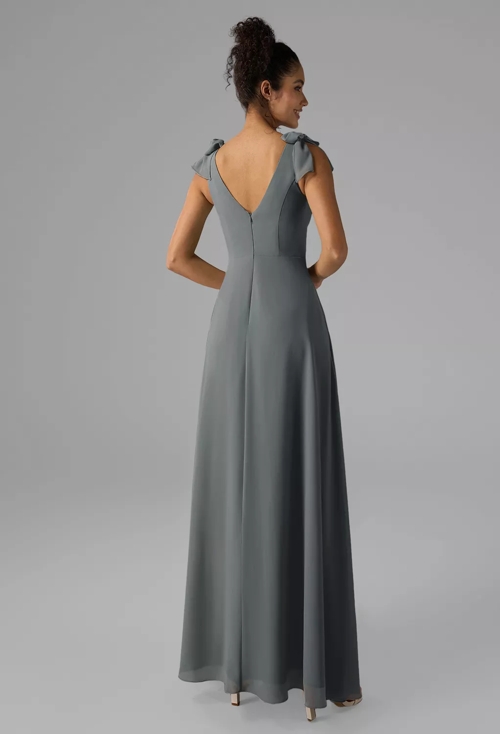 AW Ashleigh Steel Gray  Spring Wedding Guest Dresses