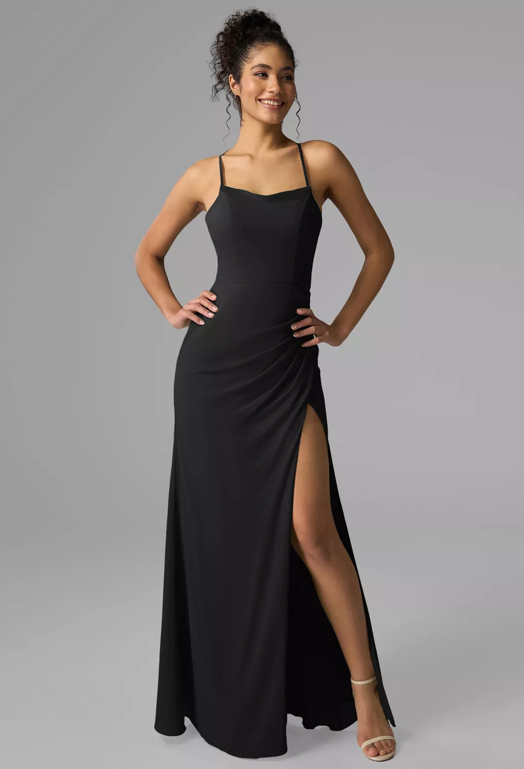 AW Aiza Black  Beach Wedding Guest Dresses