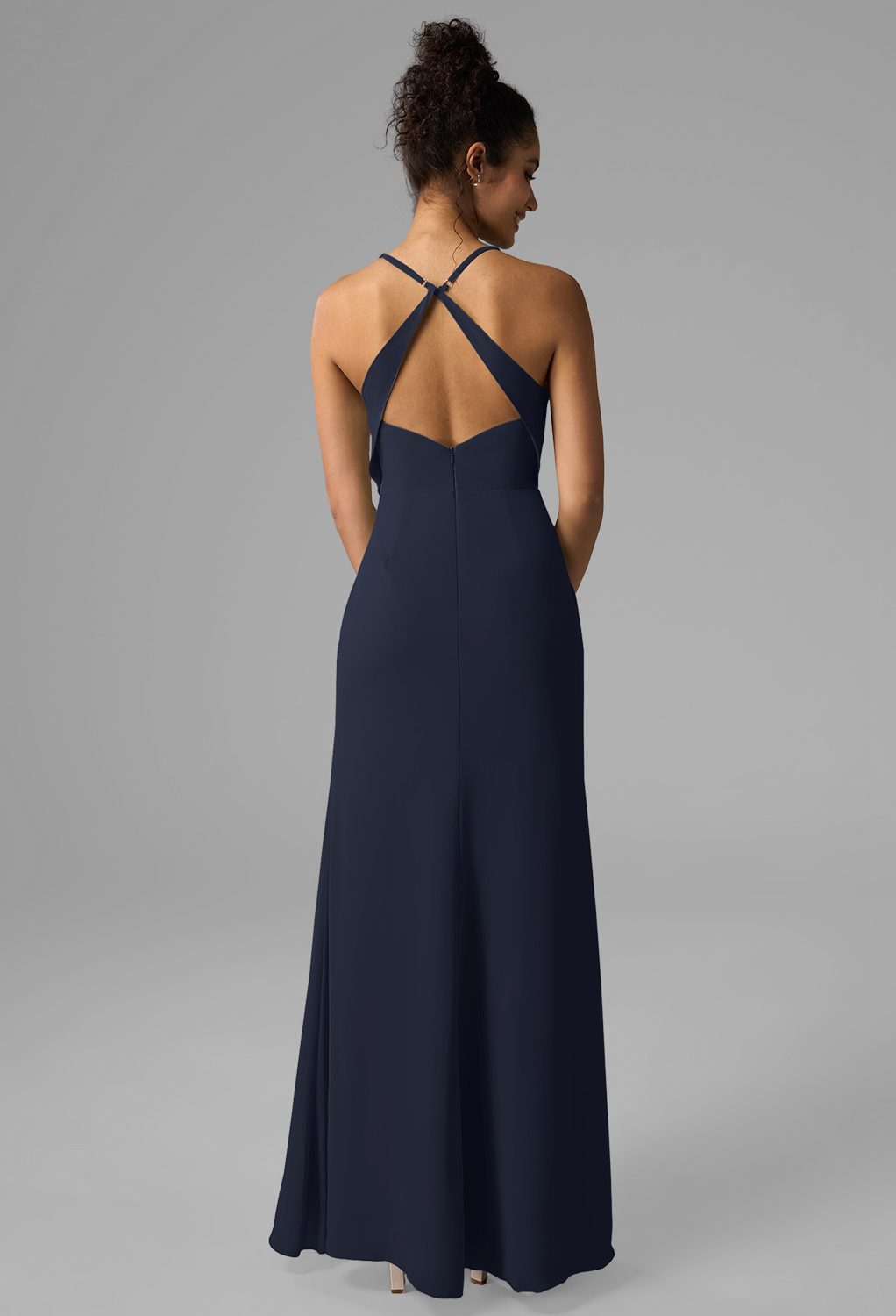AW Aiza Dark Navy  Beach Wedding Guest Dresses
